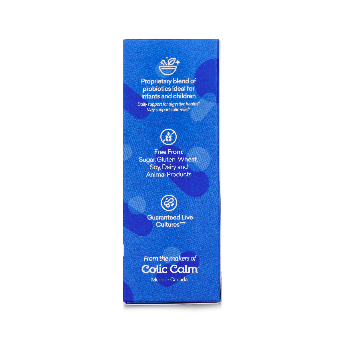 CalmCo Probiotic Drops with Vitamin D3 for Infant & Child Gut Health - Guaranteed Live Cultures to support the immune system and aid in the relief of baby colic, gas, reflux and upset tummies.