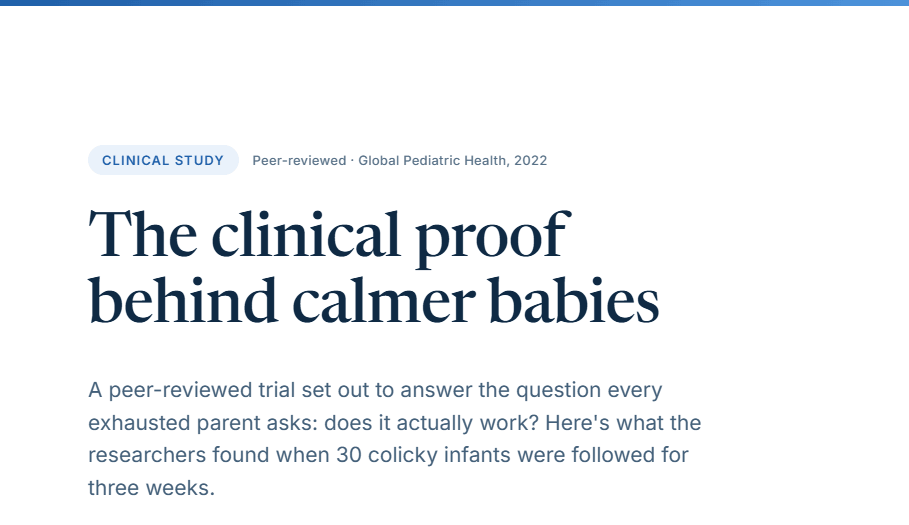 Is Gripe Water Backed by Science? What the Clinical Study on Colic Calm Actually Found