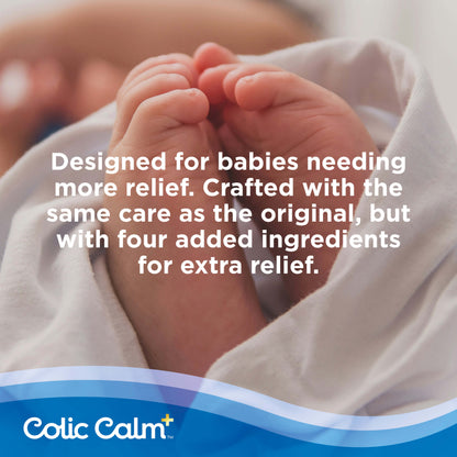Colic Calm Plus Liquid Dietary Supplement Gripe Water (Extra Strength) for baby colic, gas, reflux and upset tummy.