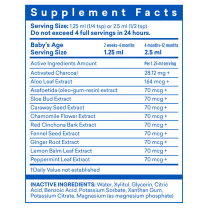 Colic Calm Plus Liquid Dietary Supplement Gripe Water (Extra Strength) for baby colic, gas, reflux and upset tummy.